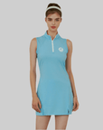 Falcosia Lightblue Sleeveless Golf Dress - Erthe Golf