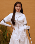 Master Bunny Edition Women's Zip Dress - White - Erthe Golf