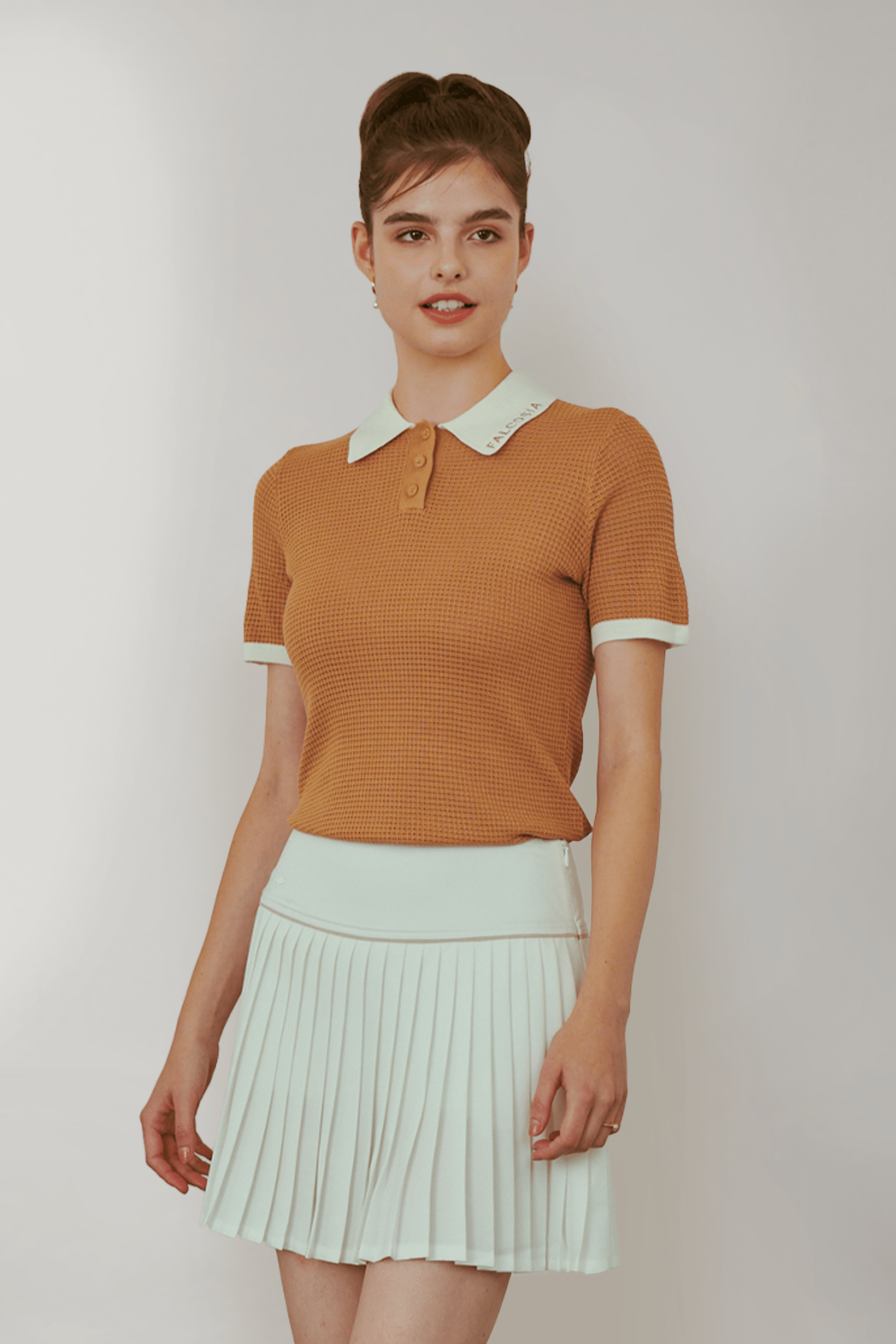 Falcosia White Pleated Skirt - Erthe Golf
