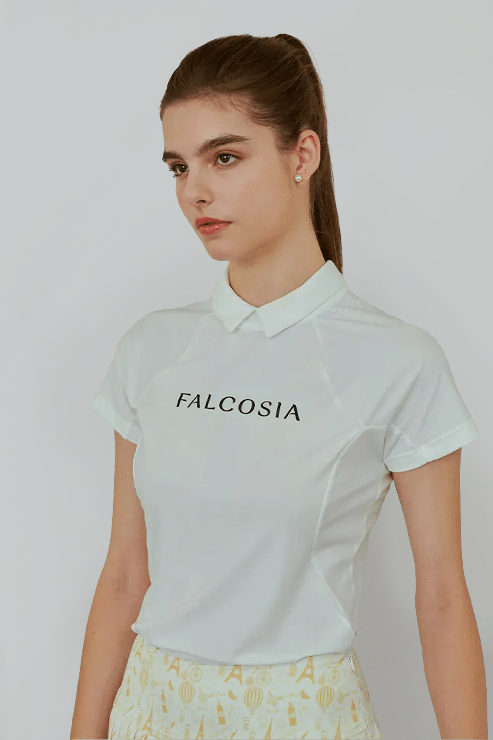 Falcosia Paris Print Pleated Skirt - Erthe Golf