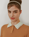Falcosia Brown Knit Waffle Top - Erthe Golf