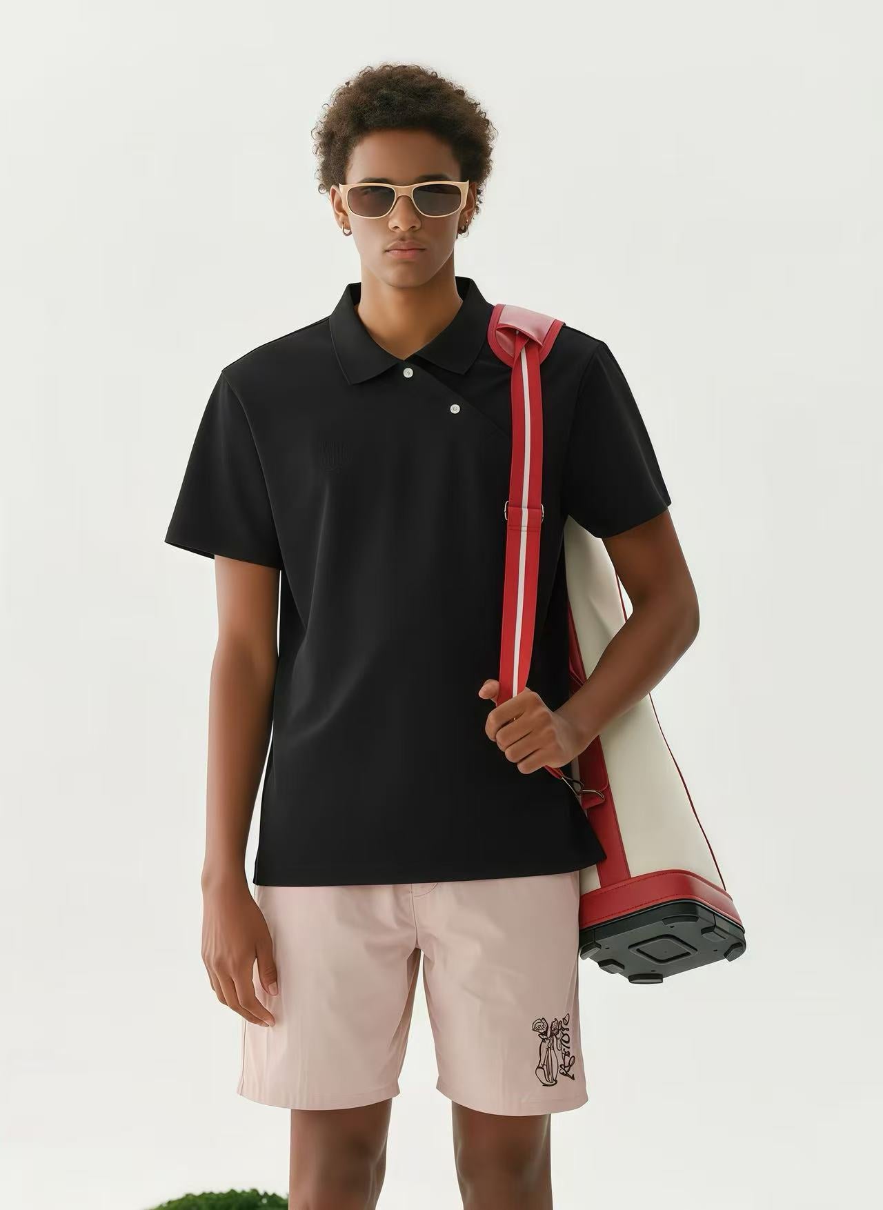 Keypote Men's Polo Shirts - Black - Erthe Golf