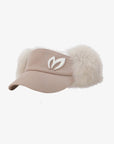 Master Bunny Edition Women's Fur Visor - Beige - Erthe Golf