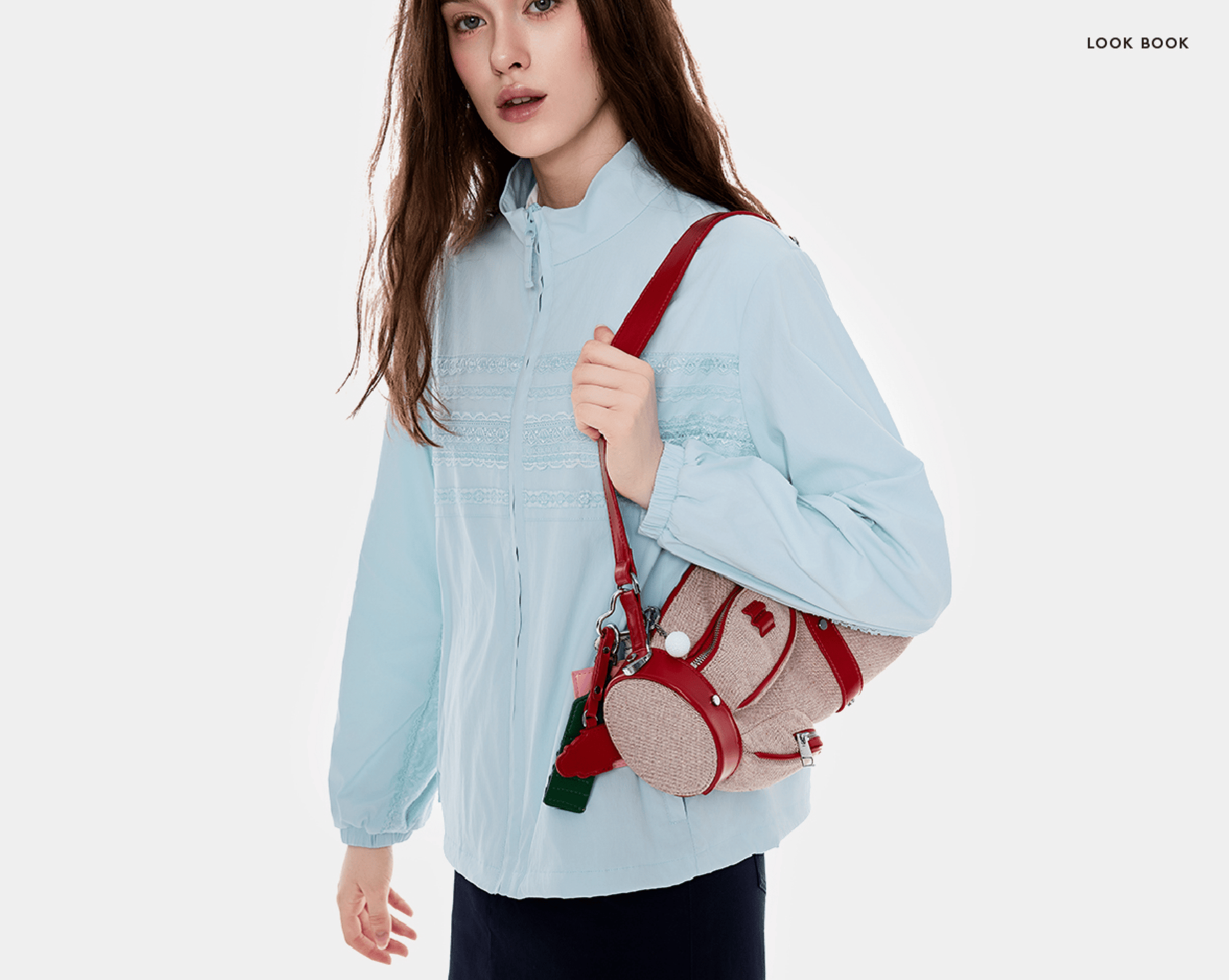 Keypote Women's Windbreaker Jacket - Light Blue - Erthe Golf