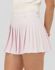 Women's Blade Pleats Skort - Pink - Erthe Golf