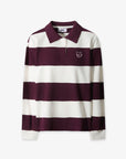 WAAC Women's Stripe Top - Wine - Erthe Golf