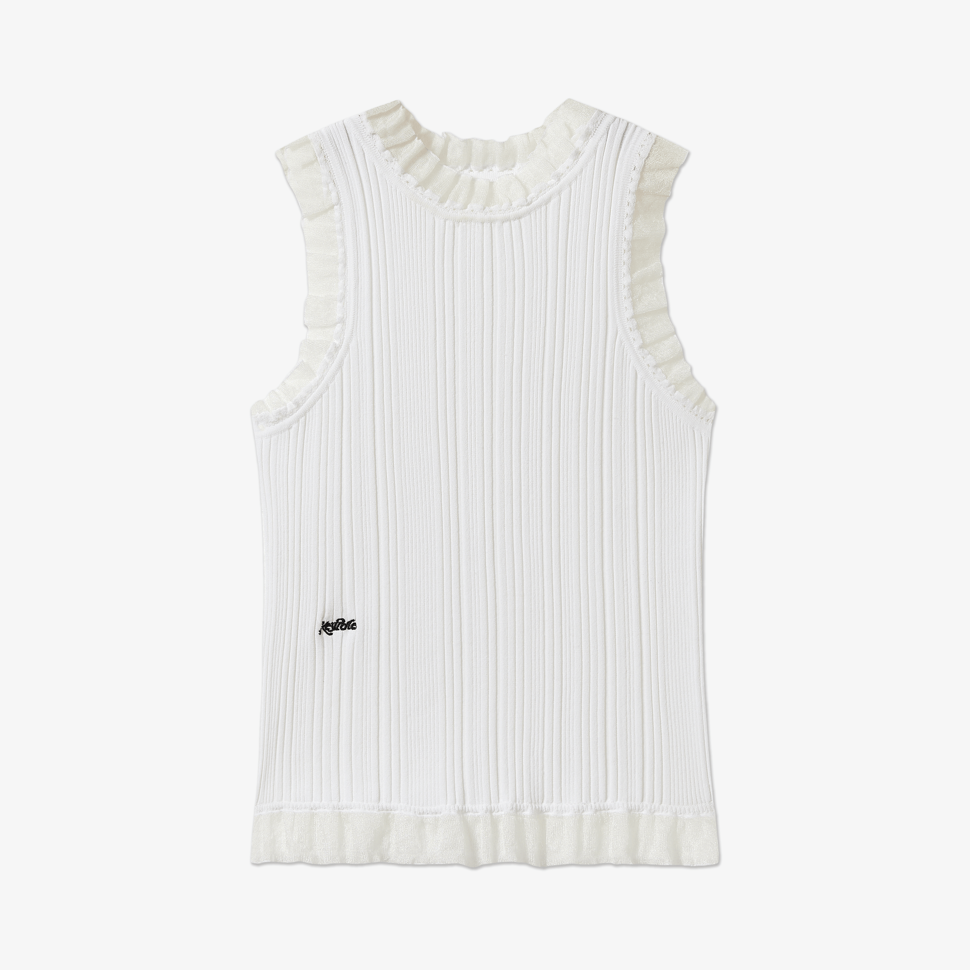 Keypote Women's Sleeveless Knitwear - White