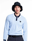 WAAC Men Long Sleeve Polo - Light Blue - Erthe Golf