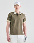 Lanvin Blanc Khaki Collared Top - Erthe Golf