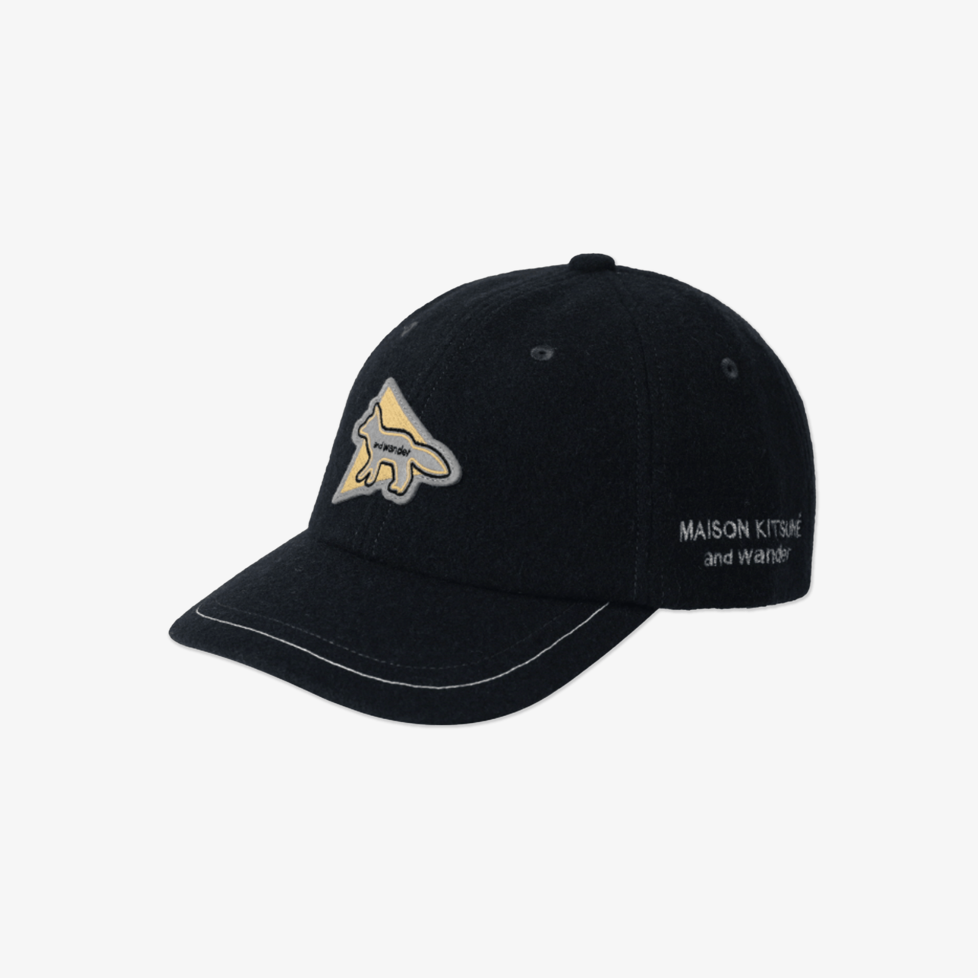 Maison Kitsune Knit Hat - Black - Erthe Golf