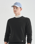 Lanvin Blanc Wool Blend Knit Top - Black - Erthe Golf