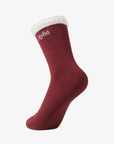 Keypote Women's Fluffy Crew Socks - Burgandy - Erthe Golf