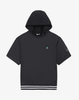 Golden Bear Woven Hoodie 1/2 Sleeve T-shirt Black