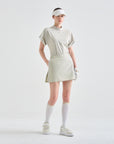 Lanvin Blanc Light Khaki Mini Skirt - Erthe Golf