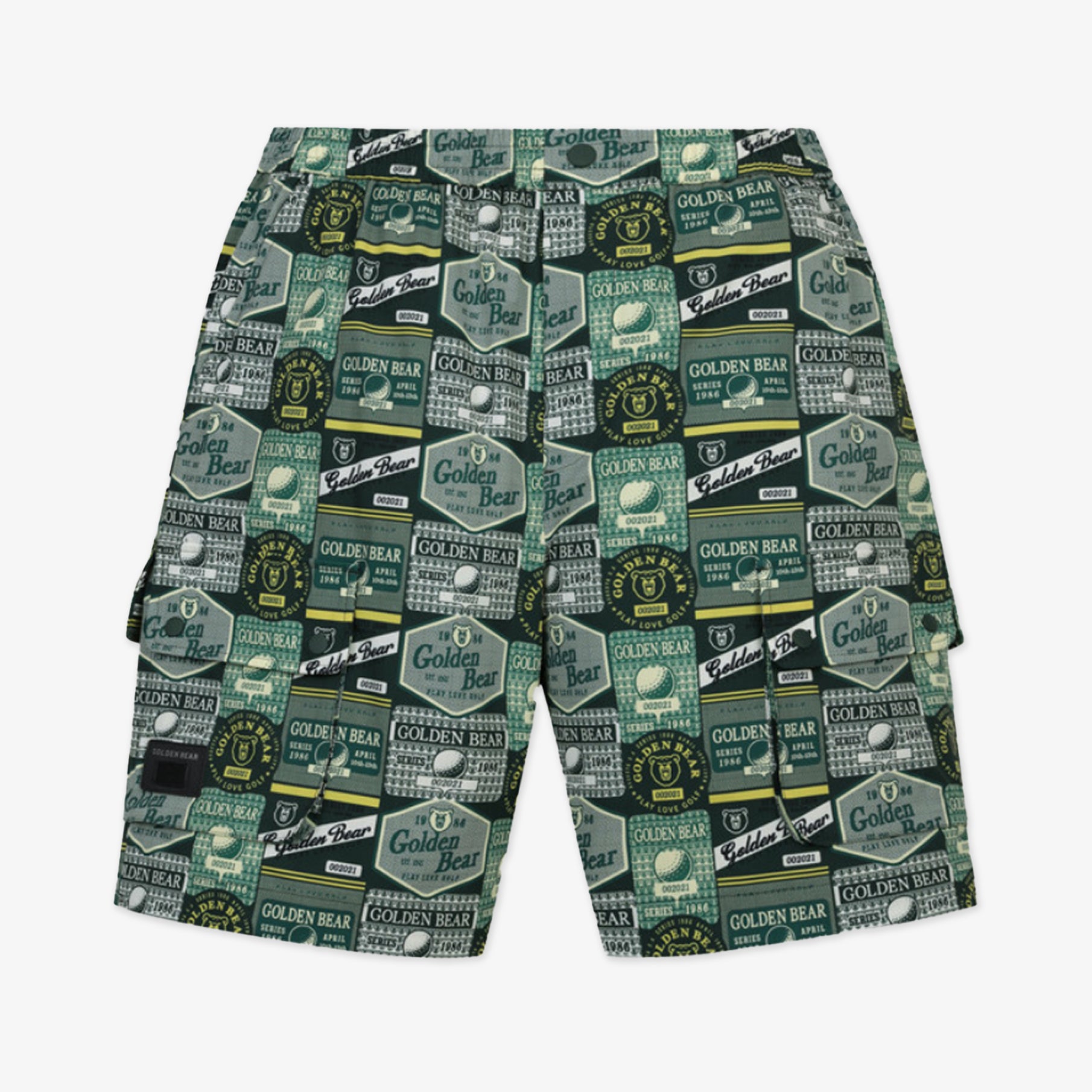 Golden Bear Unisex All - Over Printed Shorts Green - Erthe Golf