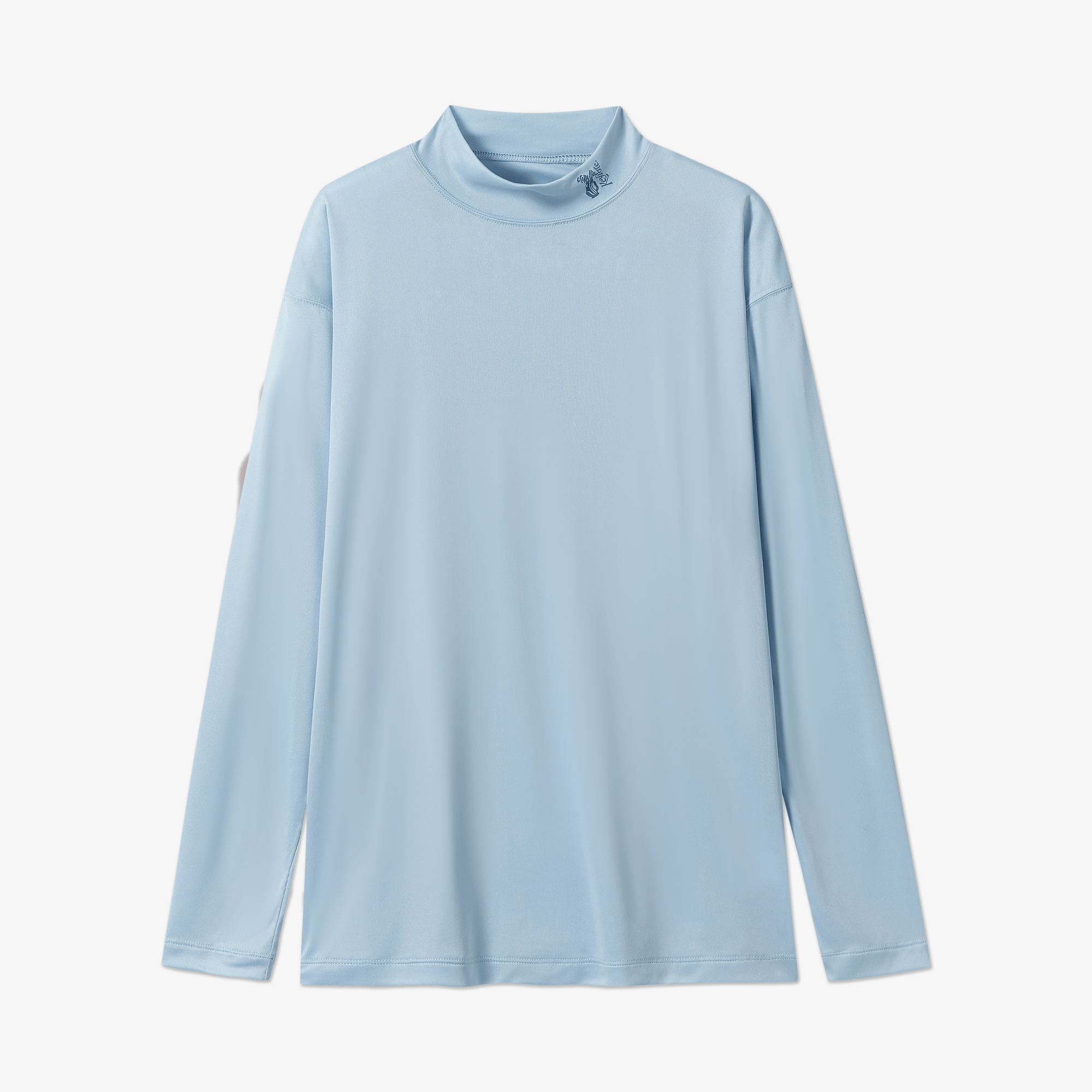 Keypote Men's Turtleneck Long Sleeve T-Shirt - Light Blue