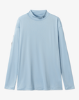Keypote Men's Turtleneck Long Sleeve T-Shirt - Light Blue