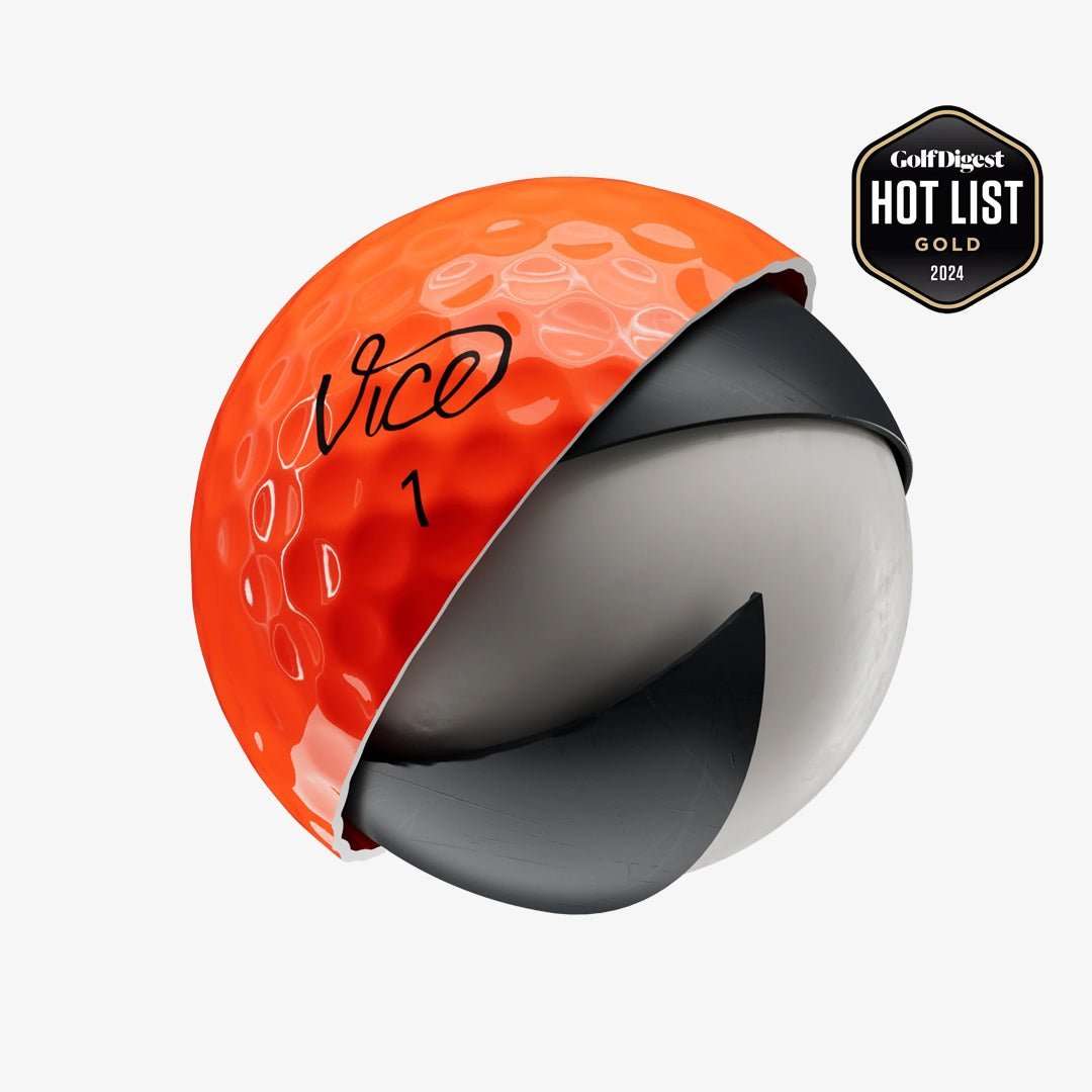 Vice Pro Golf Balls - Orange Red - Erthe Golf