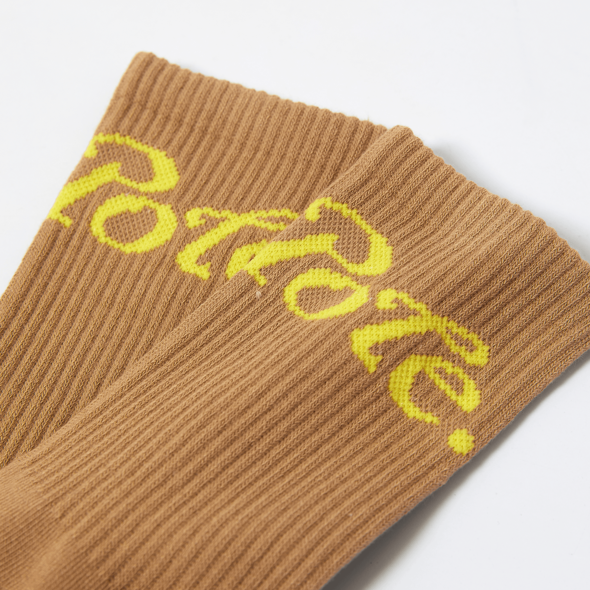 Keypote Men's Logo Crew Socks - Brown - Erthe Golf