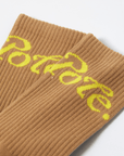 Keypote Men's Logo Crew Socks - Brown - Erthe Golf