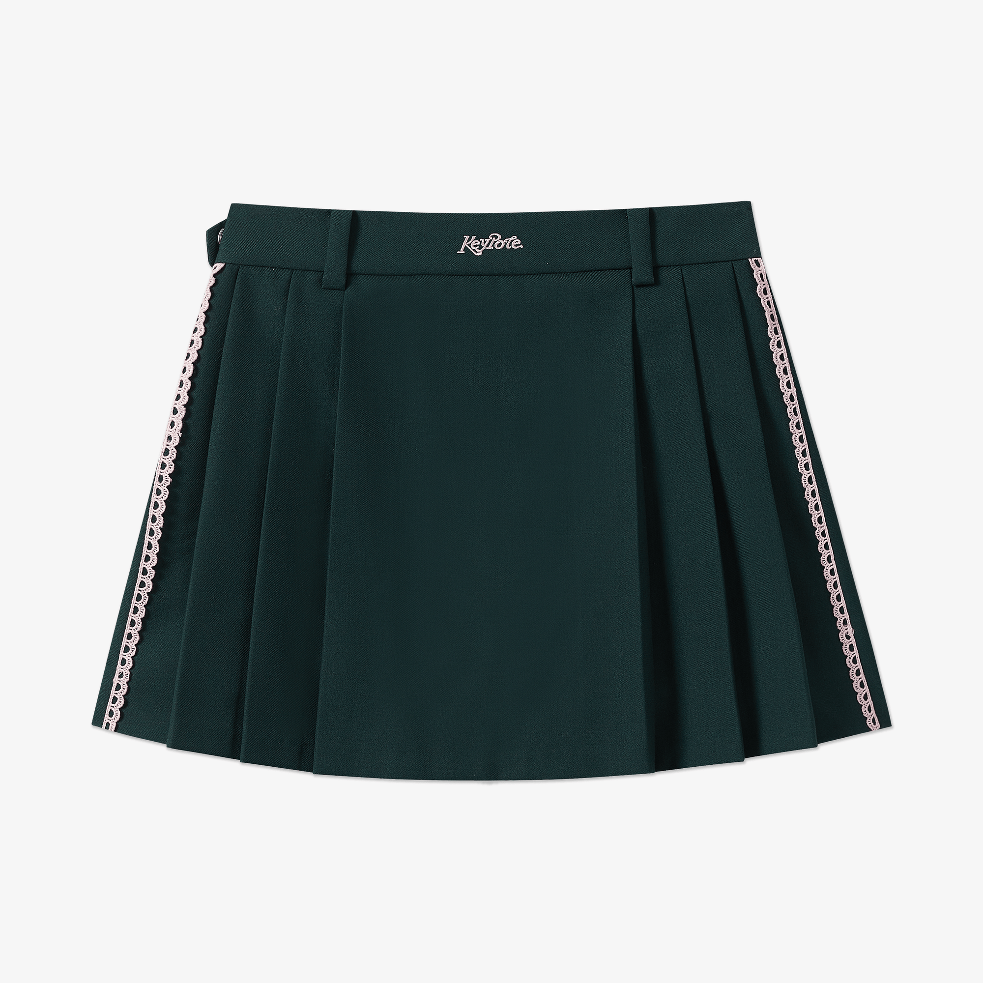 Keypote Women's Pleated Skort - Dark Green