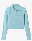 Keypote Women's Long Sleeve Polo - Blue - Erthe Golf