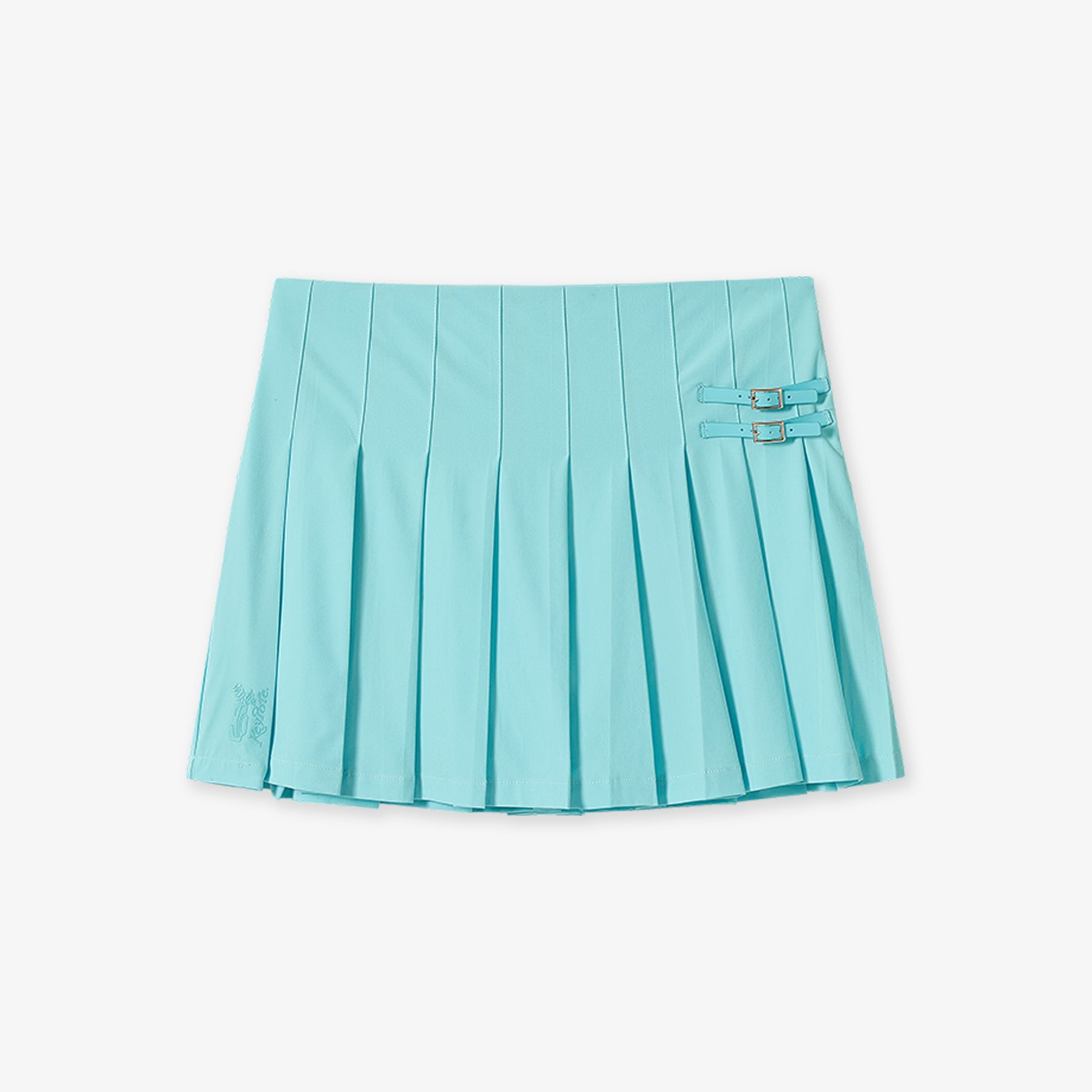 Keypote Aqua Blue Pleated Short Skirt - Erthe Golf