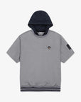 Golden Bear Woven Hoodie 1/2 Sleeve T-shirt Grey