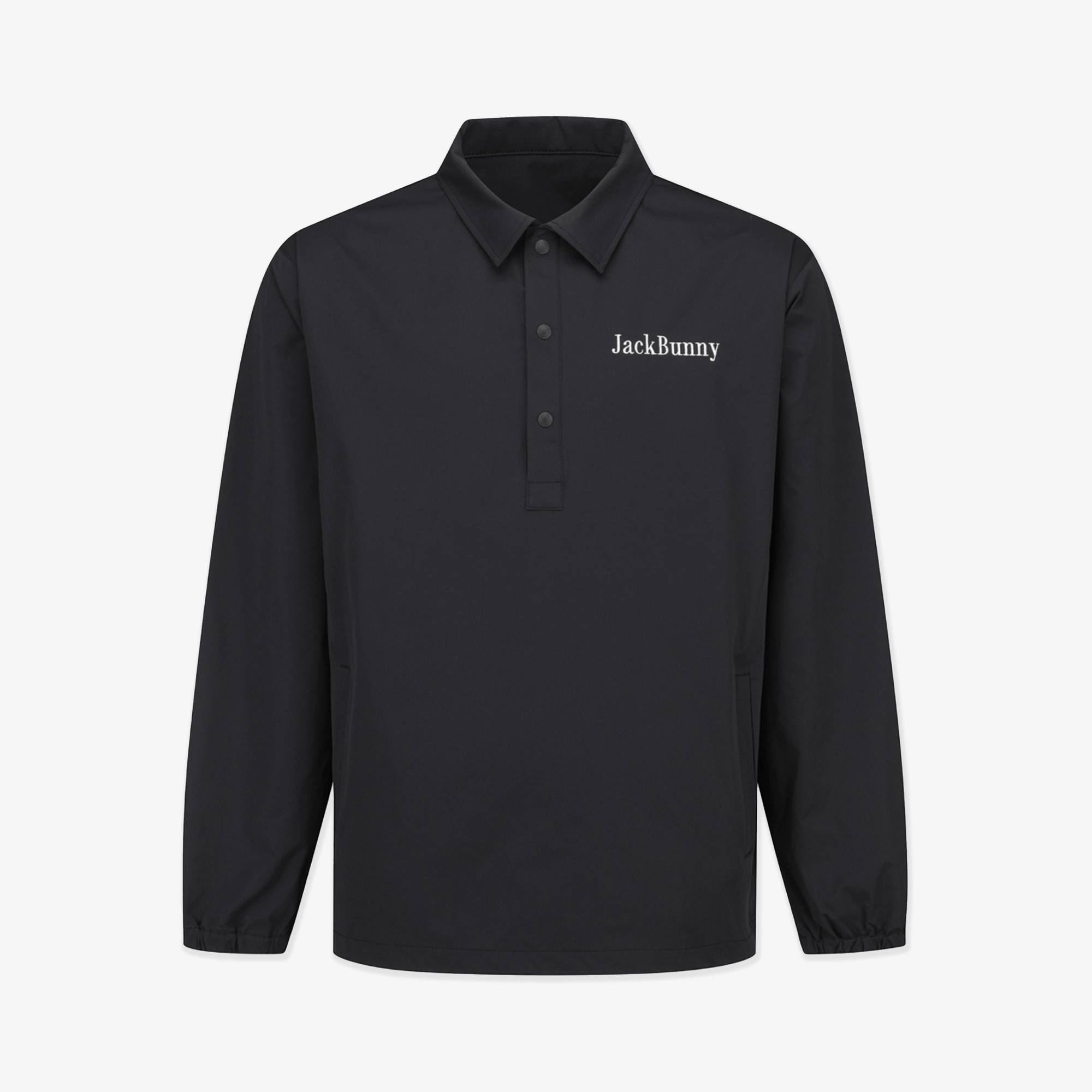 Pearly Gates Jackbunny Pullover Windbreaker - Black - Erthe Golf