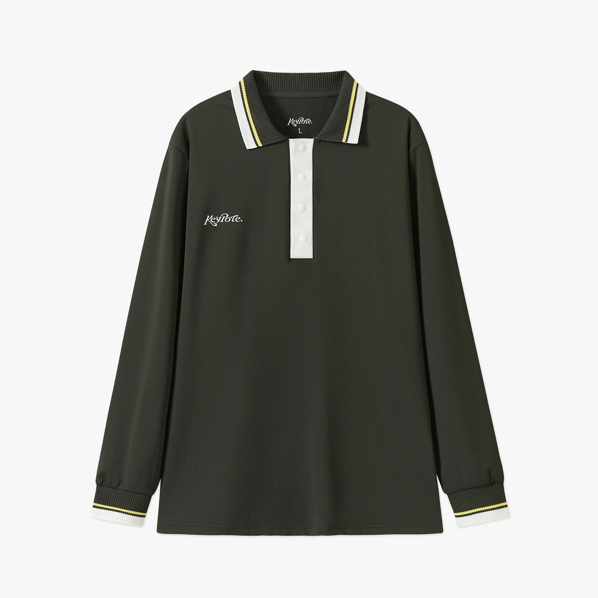 Keypote Long Sleeve Polo Shirt - Forest Green - Erthe Golf