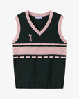 Keypote Knitted Vest - Forest Green