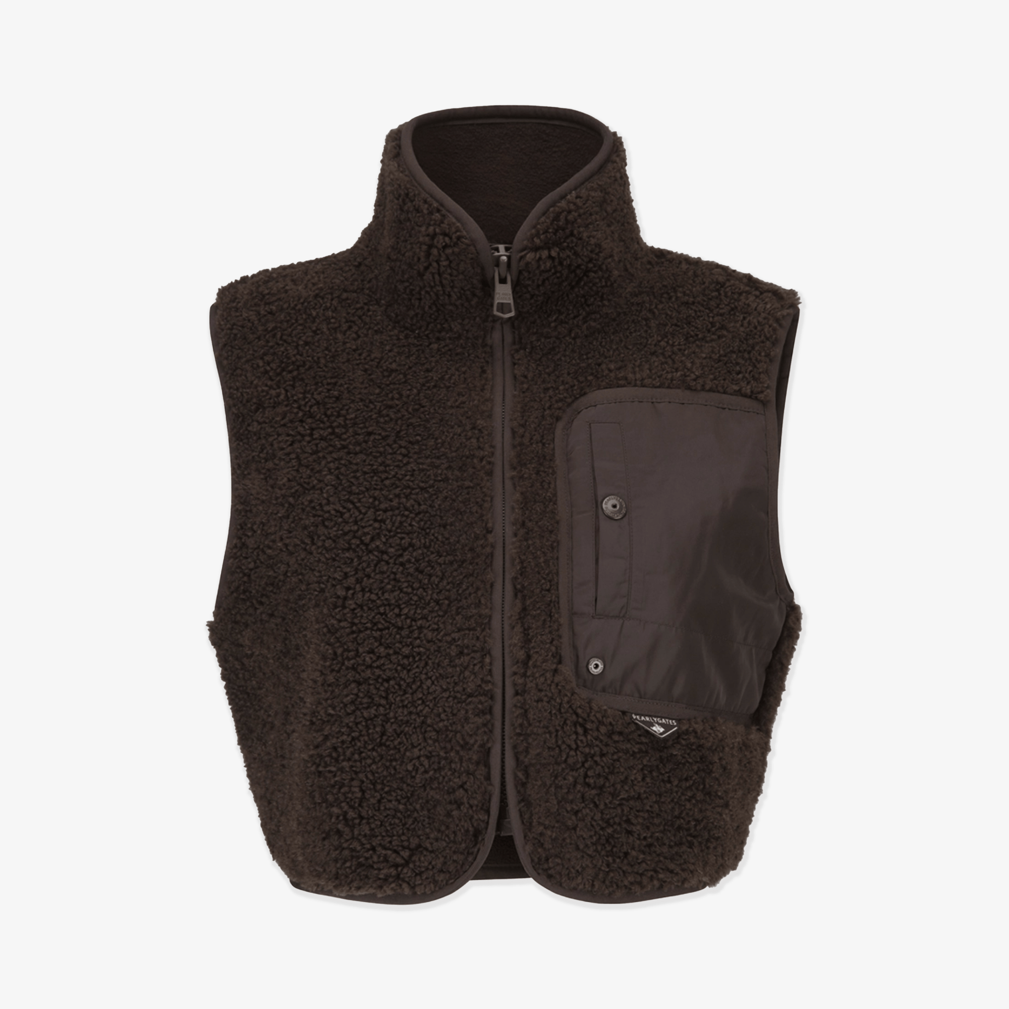 Pearly Gates Women's Fleece Vest - Brown - Erthe Golf