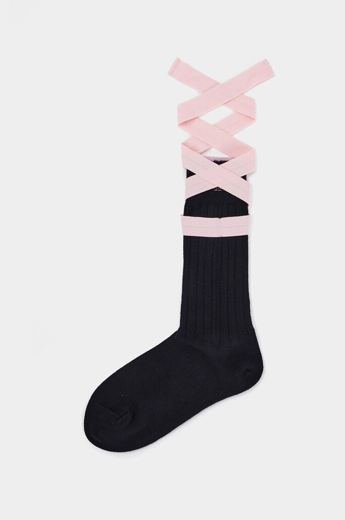 Lanvin Blanc Strap Logo Socks - Erthe Golf