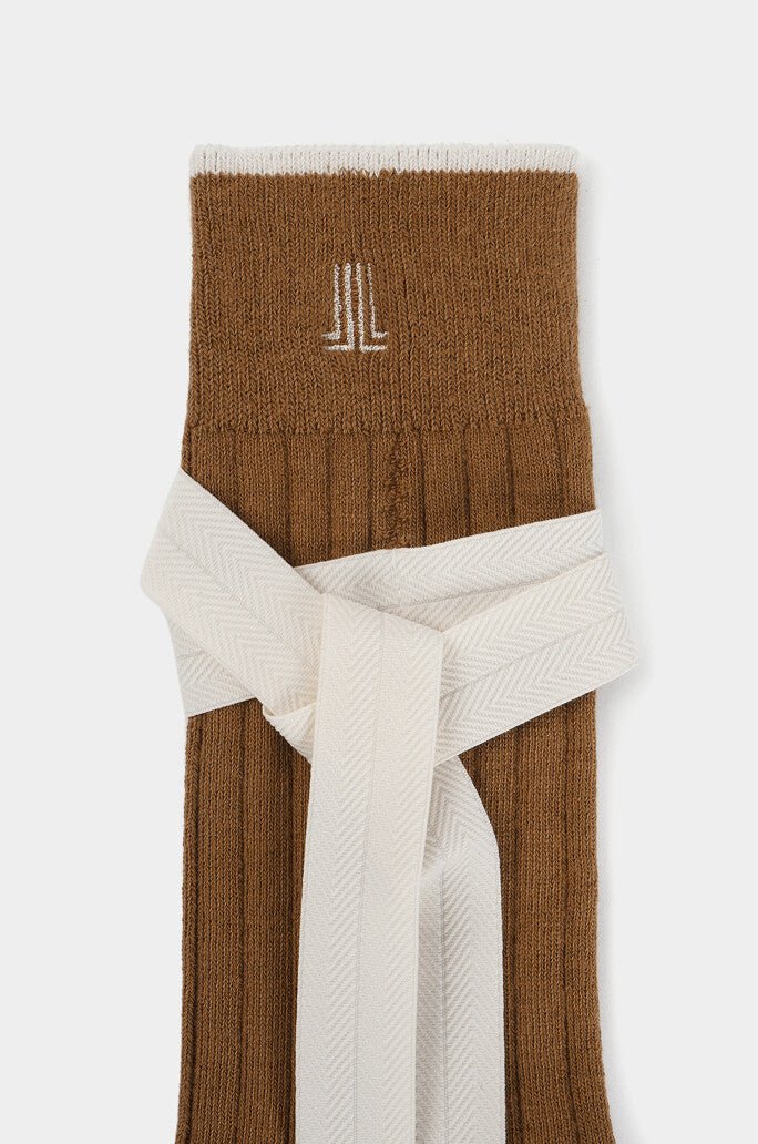 Lanvin Blanc Strap Logo Socks - Erthe Golf