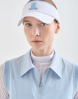 Lanvin Blanc Logo Sun Visor - White - Erthe Golf