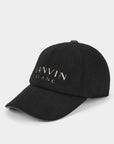 Lanvin Blanc Wool Blend Logo Cap - Erthe Golf