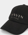 Lanvin Blanc Wool Blend Logo Cap - Erthe Golf