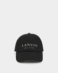 Lanvin Blanc Wool Blend Logo Cap - Erthe Golf
