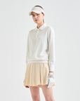Lanvin Blanc Knit Polo Top - Erthe Golf