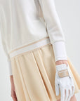 Lanvin Blanc Knit Polo Top - Erthe Golf