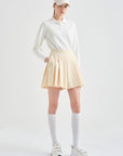 Lanvin Blanc Knit Polo Top - Erthe Golf