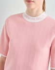 Lanvin Blanc Logo Knit Top - Erthe Golf