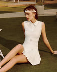 Keypote White Sleeveless Polo - Erthe Golf