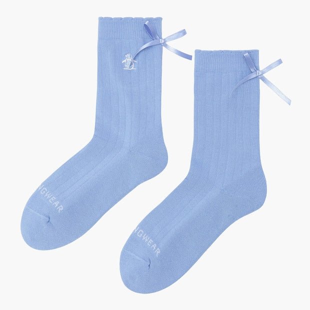 Munsingwear Women's Colorful Quarter Socks Blue - Erthe Golf