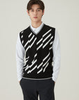 Le Coq Golf Men's Twill Pattern Pullover Vest - Erthe Golf