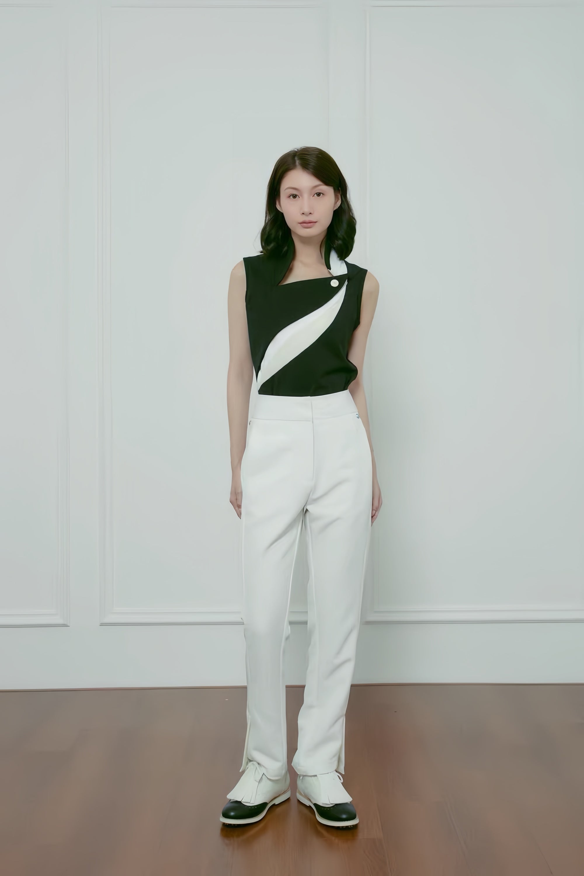 Golffee Patterned Sleeveless Top - Erthe Golf