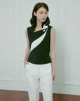 Golffee Patterned Sleeveless Top - Erthe Golf