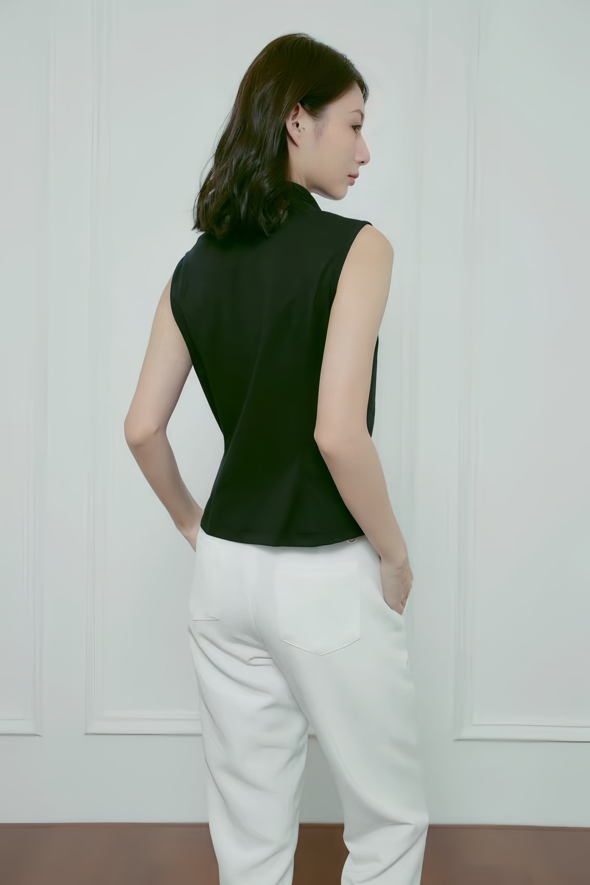 Golffee Patterned Sleeveless Top - Erthe Golf