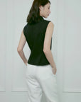 Golffee Patterned Sleeveless Top - Erthe Golf