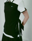 Monochrome Bowtie Golf Top - Erthe Golf